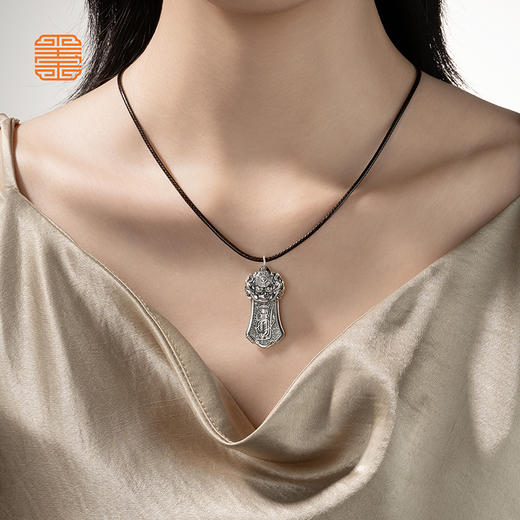 玺匠金铺《足银瑞兽纳福》足银999 精致吉祥瑞兽吊坠挂件礼物 商品图7