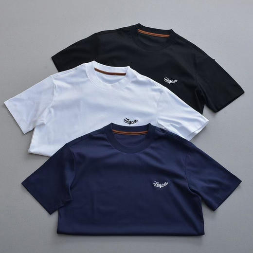 杰尼亚男士丝光棉短袖T恤。白色 蓝色 黑色。自己备注号码颜色 商品图4