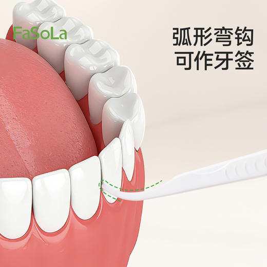FaSoLa双线牙线盒超细家庭装便携清洁剔牙牙签一次性家用剔牙神器 商品图4
