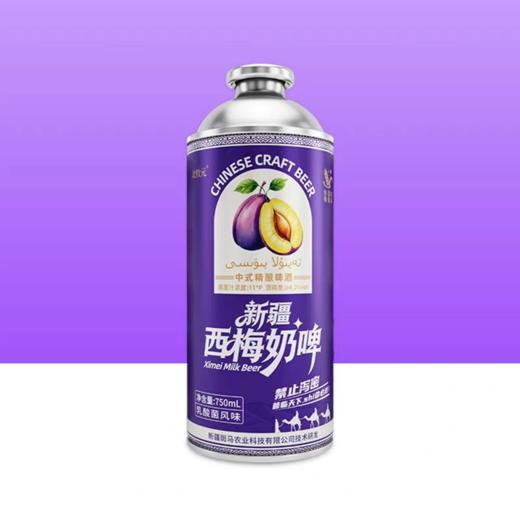 【新品】新疆北牧元西梅奶啤精酿啤酒750ml 商品图0
