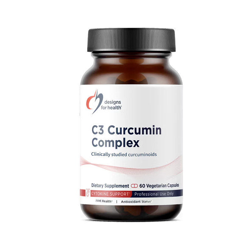 【效期至27年12月】C3姜黄素复合物胶囊 Designs for health C3 Curcumin Complex caps 60粒/瓶