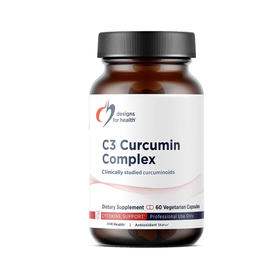 【效期至27年12月】C3姜黄素复合物胶囊 Designs for health C3 Curcumin Complex caps 60粒/瓶