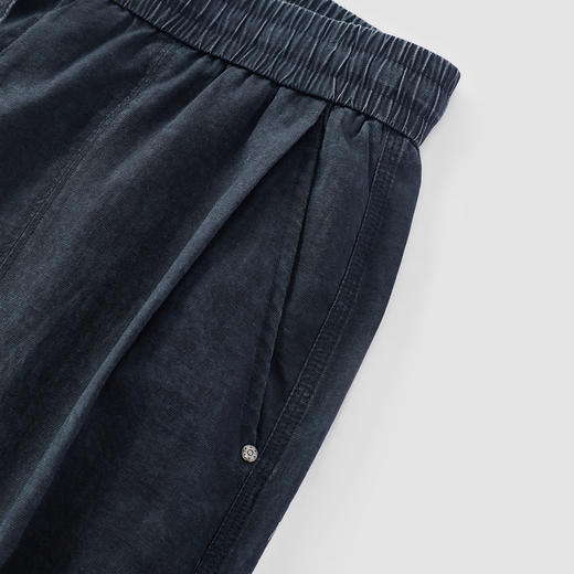 商场同款|森马休闲裤男夏季晕染满版印花长裤2026新款复古弧形裤 商品图3