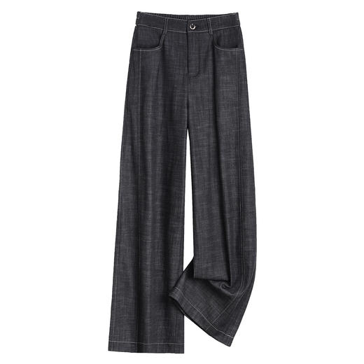 高腰阔腿牛仔裤宽松直筒裤，长裤垂感休闲裤MYX-BFZY-F9672-Y 商品图4