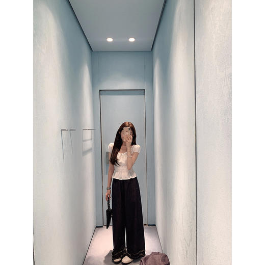 金蘑菇菇 迷恋舒适美感 夏日原牛/ 透气莱赛尔纤维 松紧腰牛仔裤 商品图0