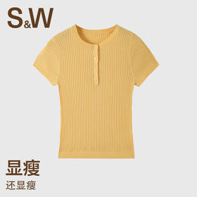 【SW速惟】 圆领运动透气简约休闲百搭毛针织衫4418