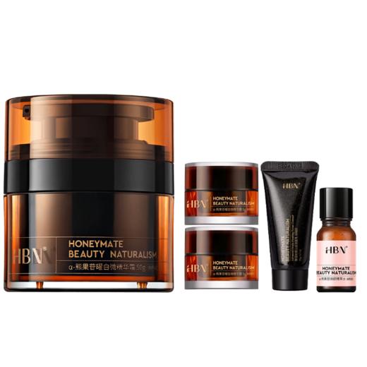 HBN原白霜熊果苷微精华霜50g  送白霜+精粹水+洁面乳 A-1948（效期27-12） 商品图0