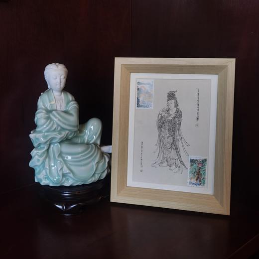 【杨枝观音】手绘观音像摆台 商品图0