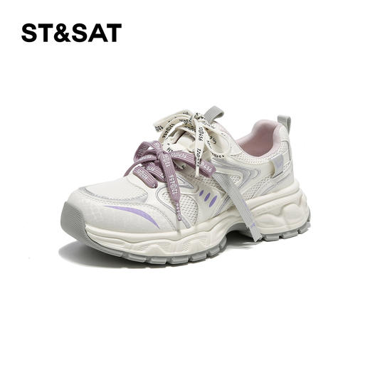 星期六26春新款透气网面拼接老爹鞋SSE1112T19 商品图8