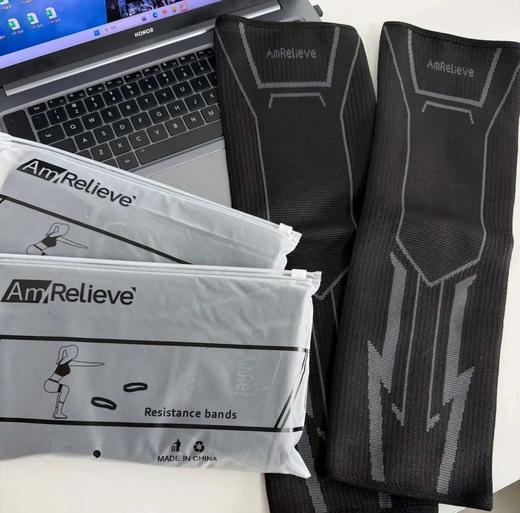 【Amrelieve多功能运动护膝】既可以护膝又能保暖 高弹针织面料，贴腿不勒，发力都更有安全感WD 商品图2