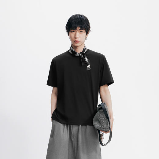 【99元任选2件】凉感T|森马中国国家地理系列短袖T恤男夏季户外时尚绣印舒适上衣 商品图1