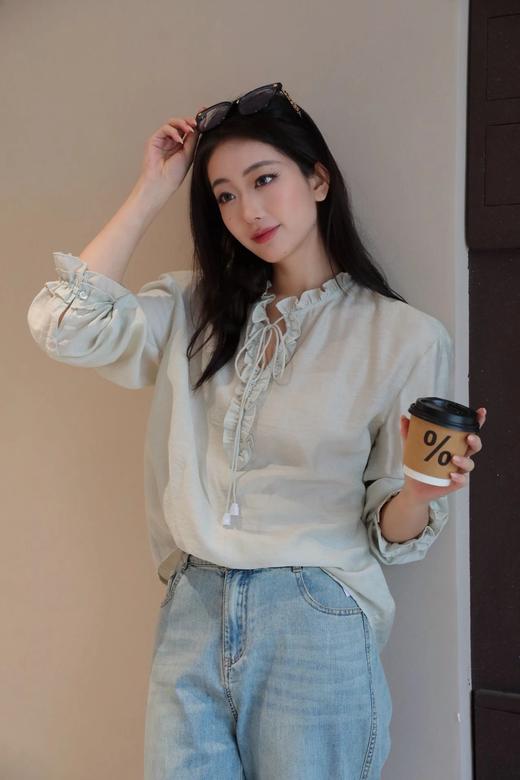 【天丝亚麻衬衫】进口天丝亚麻混纺，亲肤透气☁️垂感好，随便一穿就是随性利落的廓形WD 商品图4