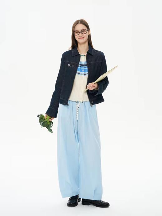 heris/H61118/彩色轻薄气球裤 波点翻腰头两穿 商品图1