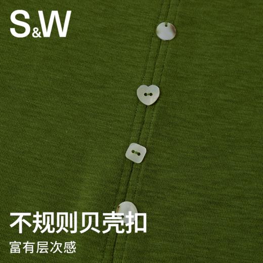 【SW速惟】 翻领针织长袖毛针织衫上衣开衫4570 商品图4
