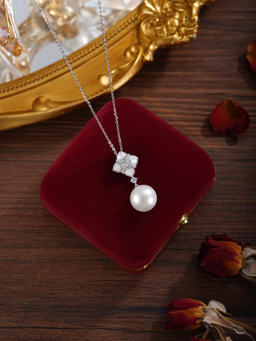 子佩集【四叶相思】银S925珍珠惜王妃套链项链【L0167】双色四叶草2602 商品图6