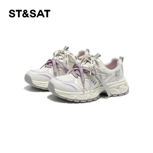 星期六26春新款透气网面拼接老爹鞋SSE1112T19 商品图10