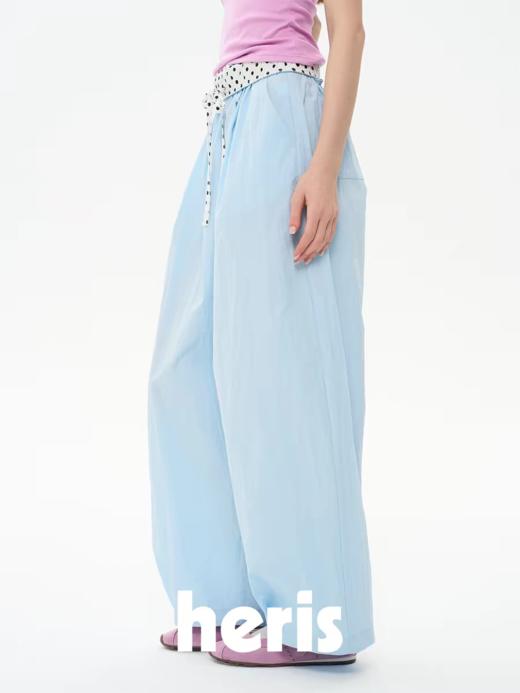 heris/H61118/彩色轻薄气球裤 波点翻腰头两穿 商品图4