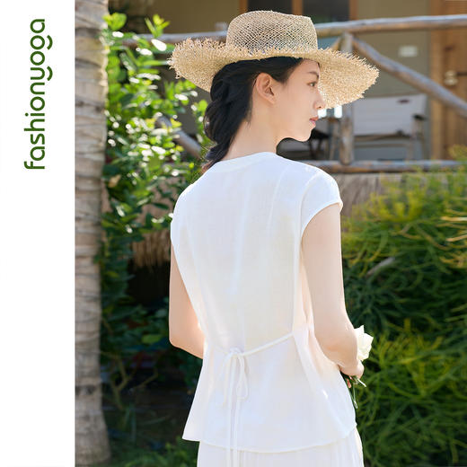 FM16309休闲禅风外搭短袖 商品图7