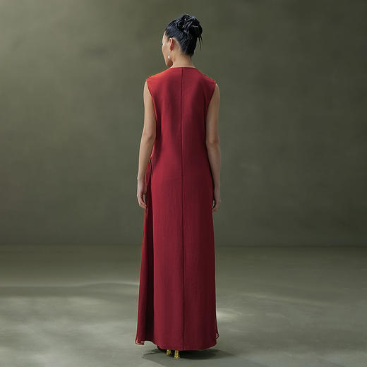 【林栖设计小店】植物染色|手工花边拼桑蚕丝多色2026夏新款纯棉连衣裙1962039 商品图9