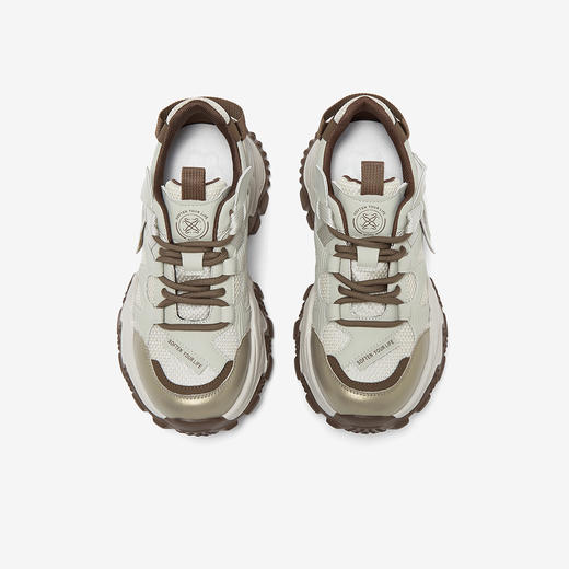 【百思图】BF楼百思图2025秋季新款老爹鞋厚底增高拼色女运动休闲鞋B6091CM5吊牌价799，现价369 商品图1