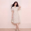 奢姿大码女装2026夏季甜美碎花减龄连衣裙胖妹妹V领温柔风裙子9962860049 商品缩略图1