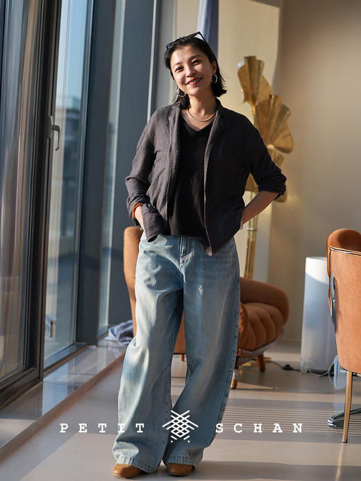 PETIT SCHAN小闪 CLO#875 Sagan’s Cowboy 萨冈的牛仔 纯棉四季可穿阔腿牛仔裤 商品图0