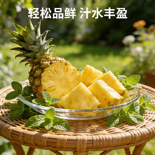 【顺丰直发】海南金钻凤梨4.5斤 香甜多汁 不催熟 产地直发 商品图1