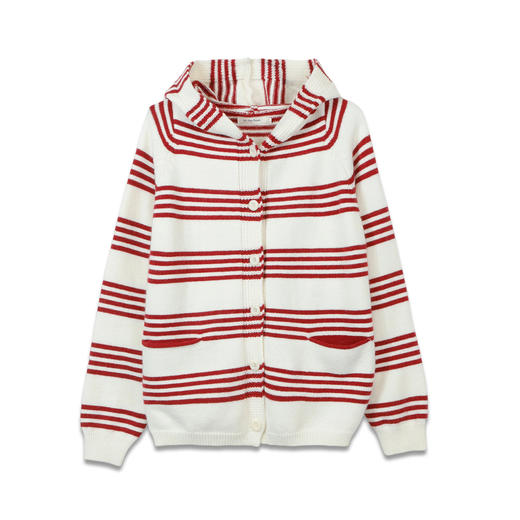 休闲宽松基本款戴帽开衫毛衣-纪念日百货门店同款169644303 商品图4