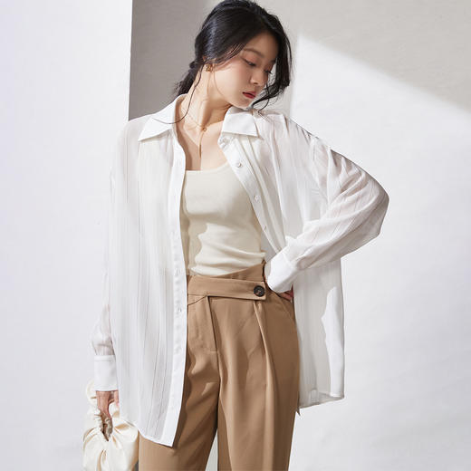 剩M/L 芳外醋酸衬衫8D22CC1280 商品图1