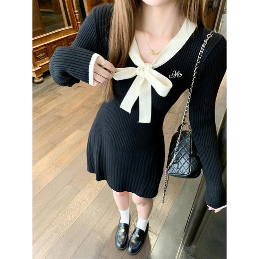 <曾小咸推荐>3.13现货秒杀 ！微信超特价！韩系长袖针织连衣裙 日常179.99 立减80 秒杀99.99！！ 商品图2