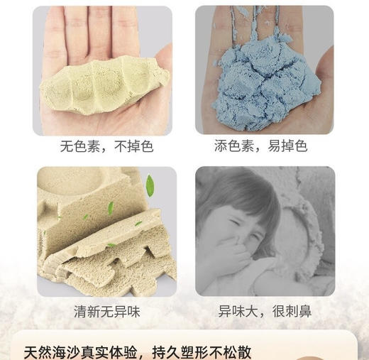 速度集中‼️超🔥【星空沙套装25件套】来啦！DIY超治愈，可以做出专属于你的城堡🏰 充分发挥宝宝的想象力～无硼原色沙，安全不脏手无异味的儿童太空沙 商品图2