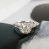 明牌珠宝AU750白金经典时尚四爪款1.0克拉钻石戒指13号（戒圈可改）280226HSD52 商品缩略图5