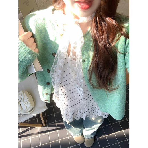 <曾小咸推荐>3.13现货秒杀 ！微信超特价！韩系波点花边吊带背心 日常149.99 立减90 秒杀59.99！！ 商品图4