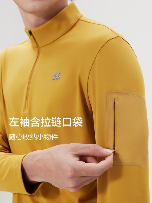 点此购买 可隆春秋季胸前硅胶小标半拉链男士运动速干长袖打底衫 ssy 341933 商品图9
