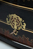 独角鹿西洋古董1850-1870年代法国拿破仑三世时期出品黄铜精雕嵌实木多层雪茄盒 商品缩略图7