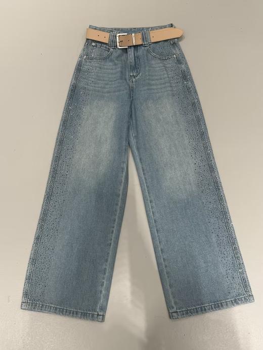 【门店同款】ENJOY春季星河侧边烫钻直筒裤 170343356 商品图0