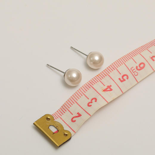 小众气质珍珠耳钉小香风银针耳环（8mm）-160713157 商品图8