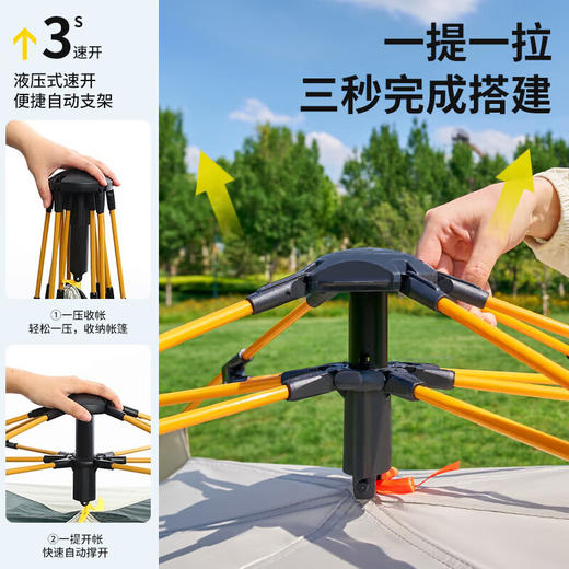 【积分兑换】尚烤佳 免搭速开全自动帐篷LS-680 商品图1