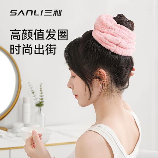 三利10A抗菌干发发圈  吸水家用速干珊瑚绒2025新款干发帽大肠毛巾1.64 商品图8