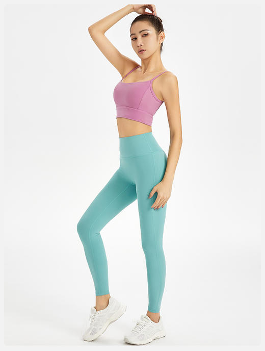 唤醒身心~2026春季新款瑜伽服莱卡裸感瑜伽裤女高腰健身跑步高弹提臀运动裤 商品图4