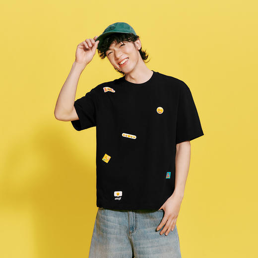 森马emoji™ 联名系列短袖T恤男夏季纯棉印花针织衫2026新款情侣 商品图2