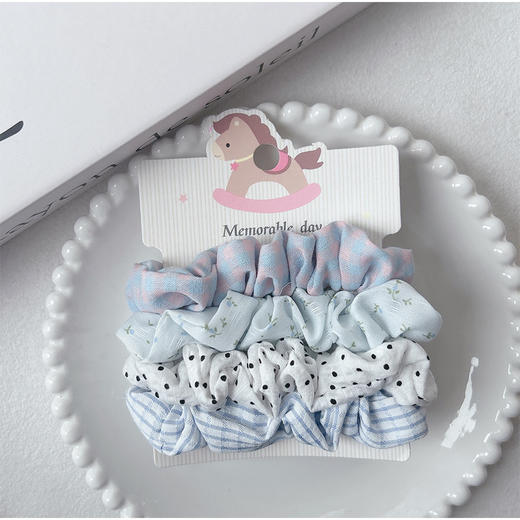 彩色小肠圈卡装发圈（4个）-纪念日百货门店同款169452969 商品图1