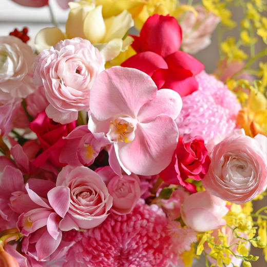 《韵琪》蝴蝶兰牡丹菊跳舞兰掌瓶插花 商品图4