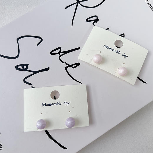 甜美彩色珍珠耳饰耳环（10mm）-纪念日百货门店同款169894038 商品图3