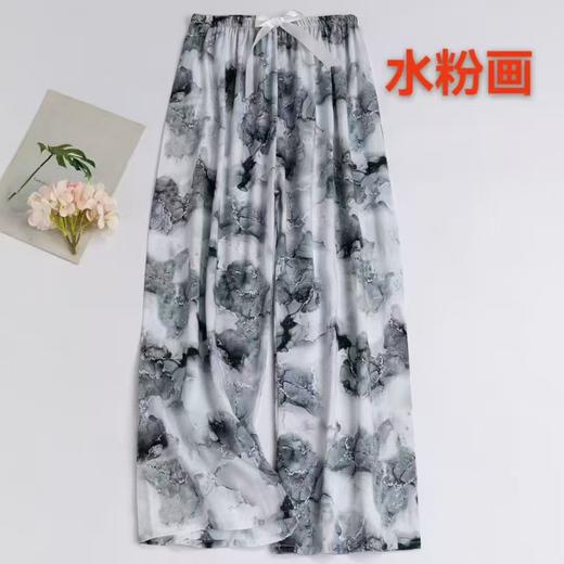 绵绸花直筒裤舒适凉爽12525962 商品图1