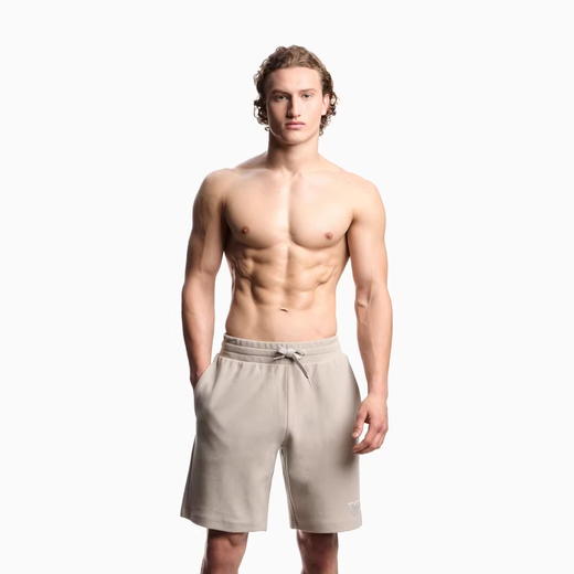 百慕大五分裤，出口意大利。松紧腰刺绣设计基础直筒短裤E031188 商品图8