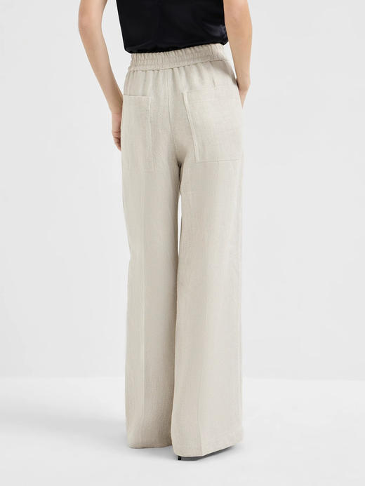 【秒杀价已调 直接拍】 讲究面料的高端低调品牌 BC女装 春夏新品 Brunello Cucinelli 棉麻宽松直筒休闲长裤 商品图2