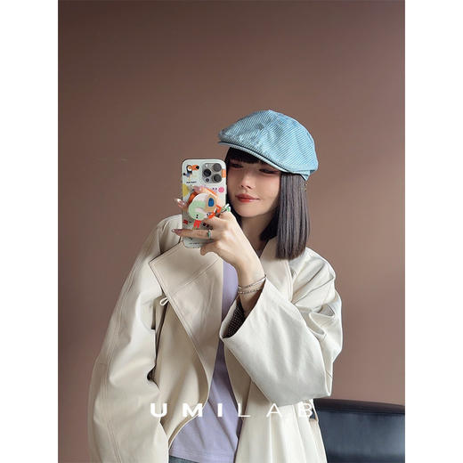 UMILAB｜城市游牧*日本SOLOTEX®功能面料+100%棉里极简立领风衣BC1023V 商品图3