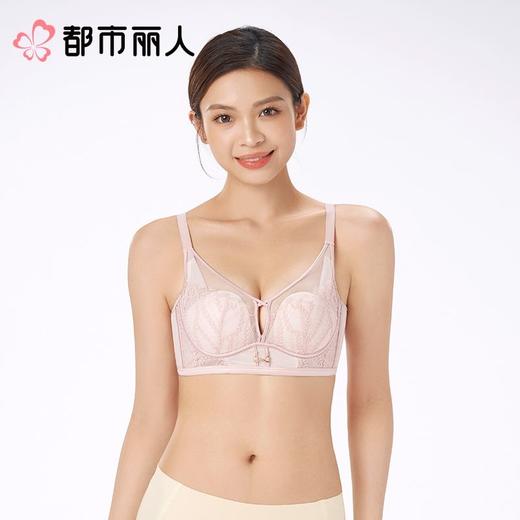 都市丽人内衣B杯薄文胸蕾丝内衣3/4杯内衣聚拢升杯内衣三排四扣软钢圈YBC2A2 商品图1