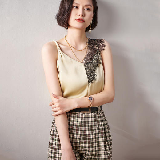 剩S 芳外醋酸背心吊带8T21AD0097 商品图1